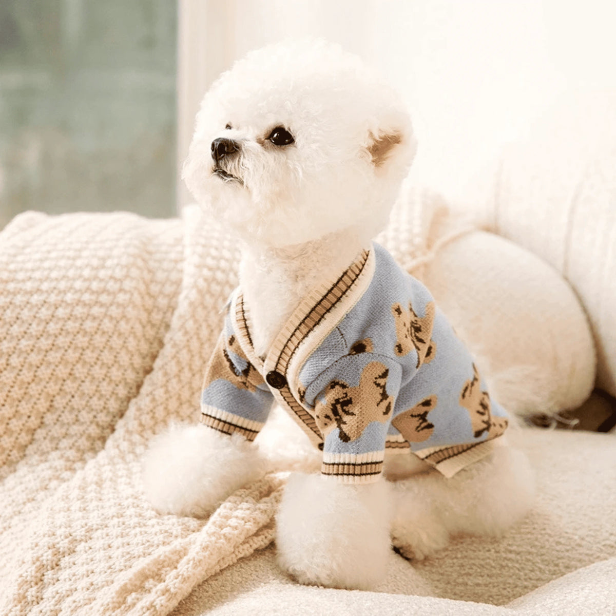 Cardigan Luxuoso Para Pet - SnoopyLuxe
